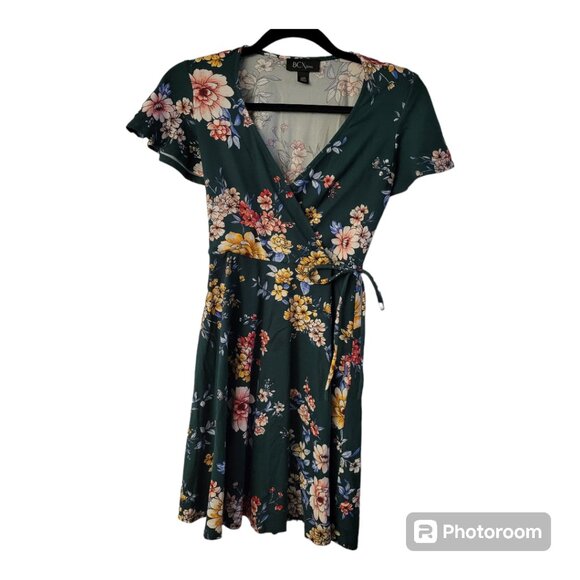 BCX Floral Wrap Dress - Picture 1 of 5